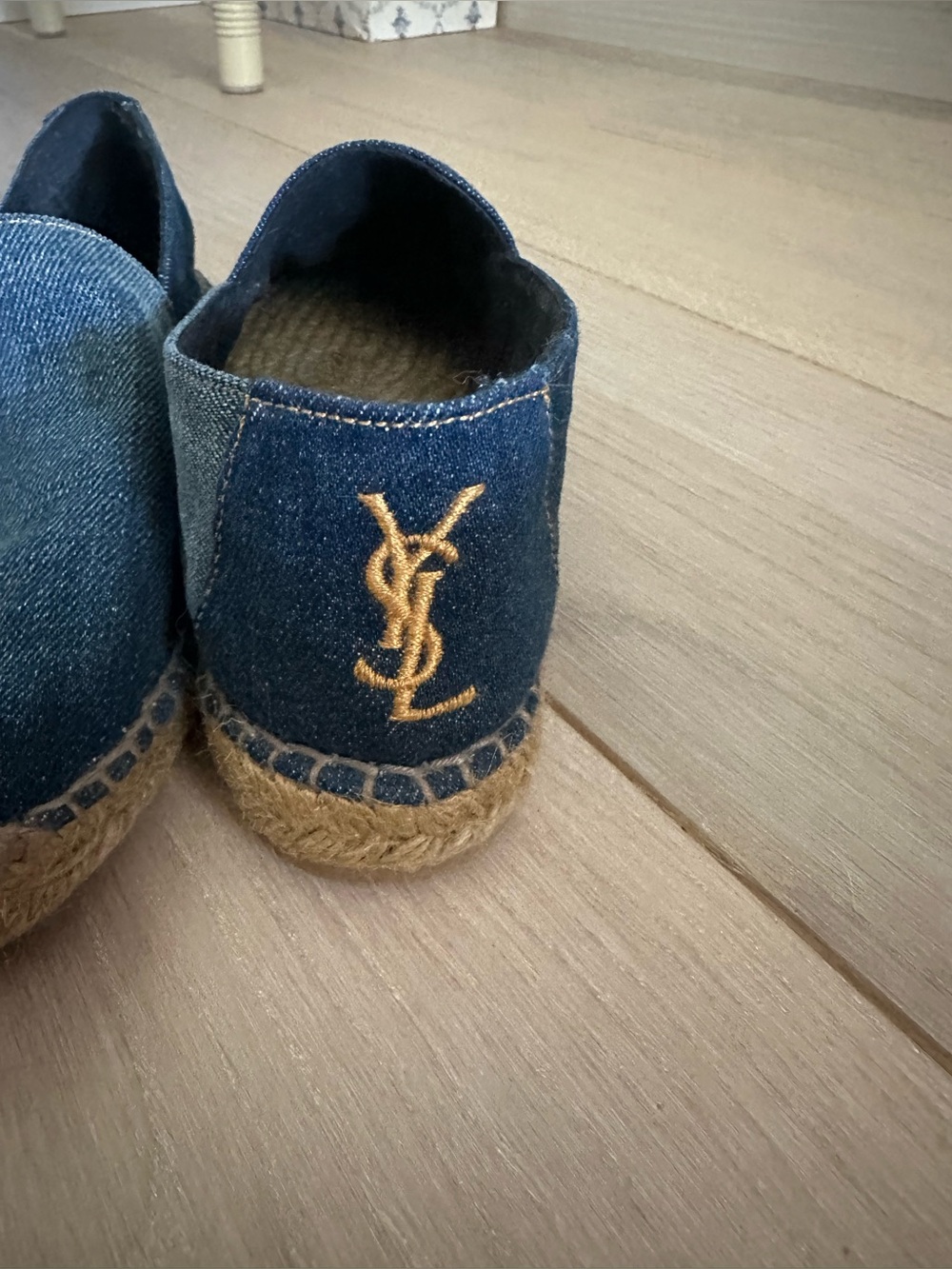Saint Laurent Perseo Denim Espadrilles- Barely Worn